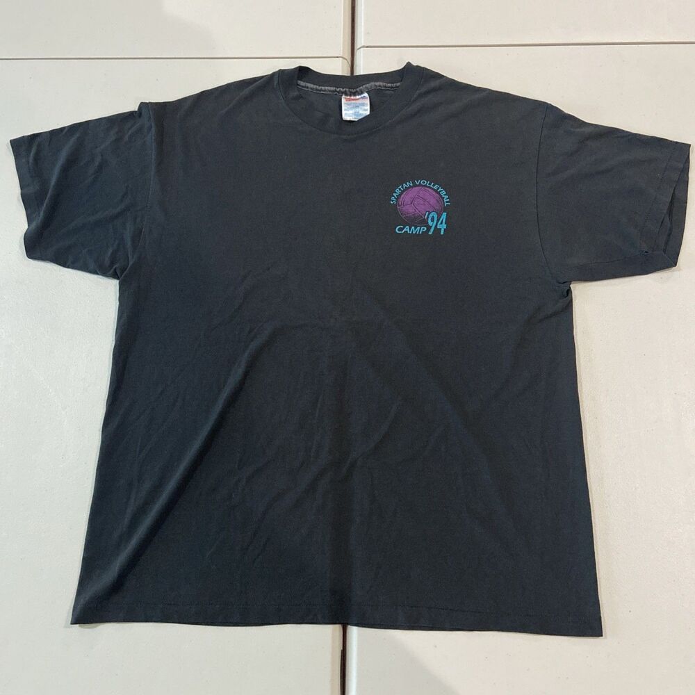Vintage Sideout Surf T-Shirt XL Made In USA 90s Beach Volleyball Skate Vtg
